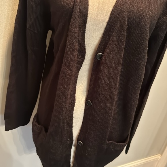 Sofra women’s black sweater button up cardigan NWT L - Picture 3 of 11
